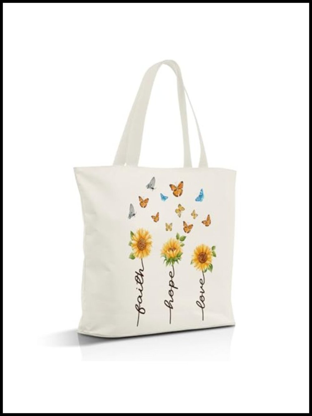 Canvas Tote Bag Aesthetic Reusable Shoulder Bag for Shopping